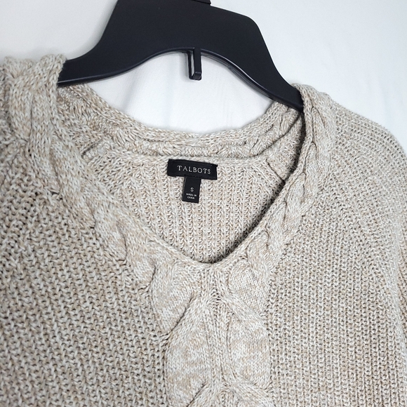 TALBOTS Women's V-neck Long Sleeve Sweater SMALL - Picture 7 of 14